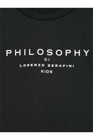 black cotton tshirt PHILOSOPHY KIDS | I1E6055203P050